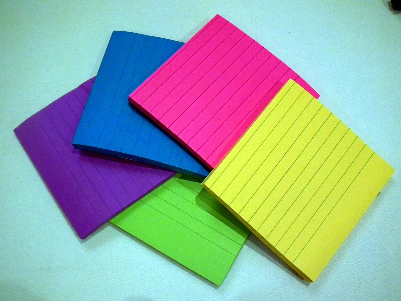 Several small notebooks in bright colors